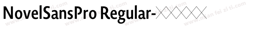 NovelSansPro Regular字体转换